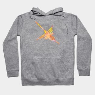 Watercolor Nazca Lines Hummingbird Hoodie